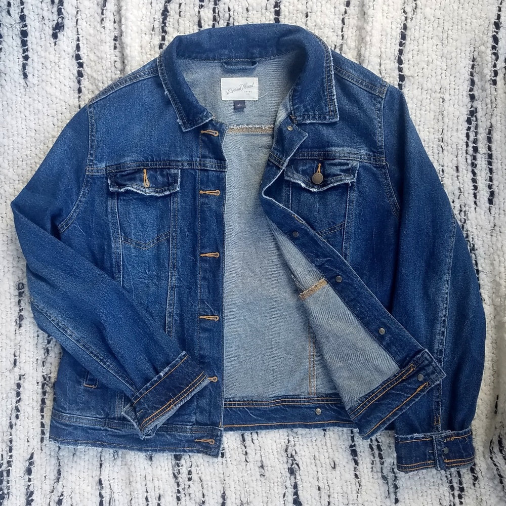Blue Denim Jean Jacket Universal Thread - Picture 2 of 8